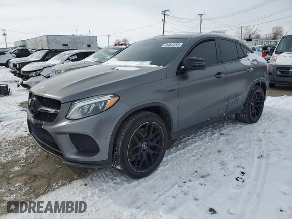 2017 Mercedes-Benz GLE 43 AMG with VIN 4JGED6EB7HA073567, listed as a Copart auction lot 45464855 with 130,254 mi miles and Clean title. Bid and sale history available at DreamBid. Image 1.