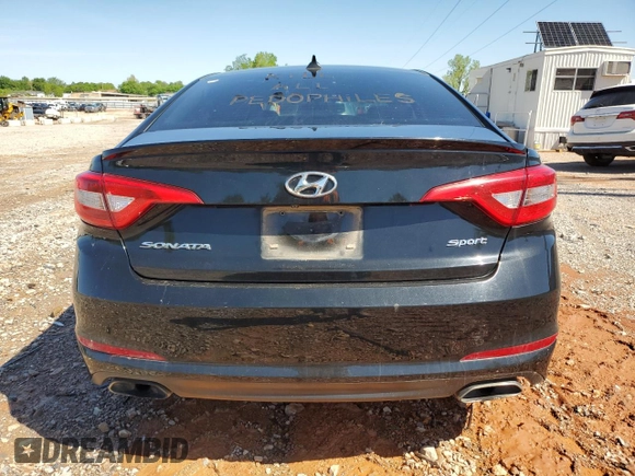 2017 Hyundai Sonata Sport with VIN 5NPE34AF6HH525604, listed as a Copart auction lot 54051355 with 203,584 mi miles and Clean Title. Bid and sale history available at DreamBid. Image 6.