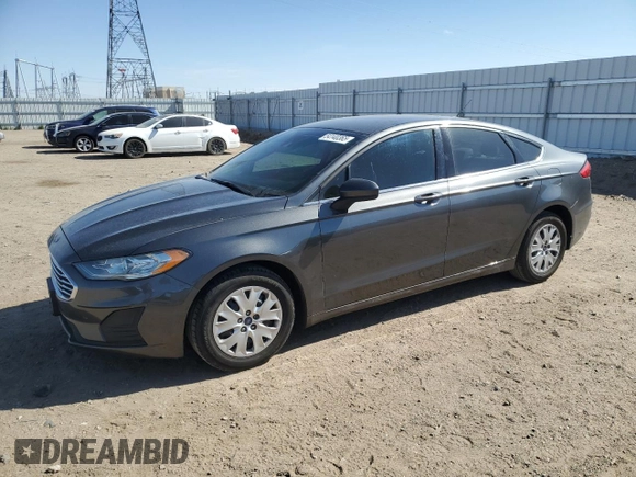 2019 Ford Fusion S with VIN 3FA6P0G76KR108463, listed as a Copart auction lot 54140365 with 111,908 mi miles and Salvage Title. Bid and sale history available at DreamBid. Image 1.