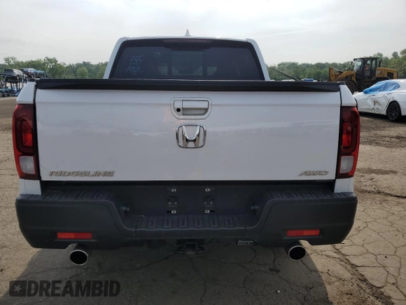 2023 Honda Ridgeline RTL with VIN 5FPYK3F53PB067003, listed as a Copart auction lot 58384895 with 31,983 mi miles and Salvage title. Bid and sale history available at DreamBid. Image 6.