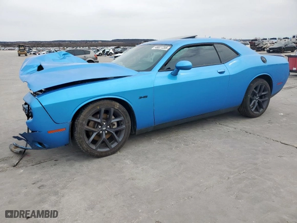 2023 Dodge Challenger R/T with VIN 2C3CDZBT1PH614496, listed as a Copart auction lot 48027255 with 36,298 mi miles and Salvage Title. Bid and sale history available at carsss.com. Image 1.