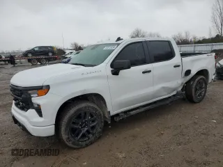 2024 Chevrolet Silverado 1500 Custom with VIN 1GCPDBEK0RZ388333, listed as a Copart auction lot 83615434 with 1,898 mi miles and Non Repairable. Bid and sale history available at DreamBid. Image 1.