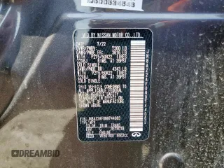 2022 Infiniti QX80 Premium Select z VIN JN8AZ2AF0N9744083, wystawiony jako Copart lot #58592195 z przebiegiem 4004 mil mil oraz Szkoda całkowita • Salvage title. Historia ofert i sprzedaży dostępna na DreamBid. Obrazek 13.