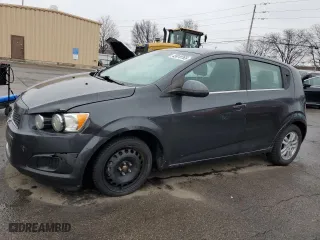 2014 Chevrolet Sonic LT with VIN 1G1JC6SG9E4106710, listed as a Copart auction lot 45018765 with 118,731 mi miles and Salvage Title. Bid and sale history available at carsss.com. Image 1.