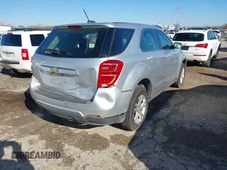 2017 Chevrolet Equinox LS with VIN 2GNALBEK9H1565422, listed as a IAAI auction lot 41734569 with 219,718 mi miles. Bid and sale history available at carsss.com. Image 4.