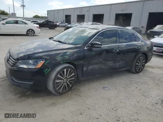 2014 Volkswagen Passat SE w/Sunroof with VIN 1VWBS7A39EC086853, listed as a Copart auction lot 49458675 with 118,148 mi miles and Non Repairable. Bid and sale history available at carsss.com. Image 1.