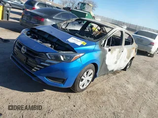 2024 Nissan Versa S with VIN 3N1CN8DV5RL917571, listed as a IAAI auction lot 41435342 with 1 mi miles. Bid and sale history available at carsss.com. Image 2.