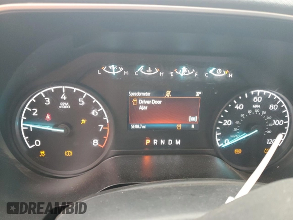 2023 Ford F-150 XL with VIN 1FTMF1CBXPKE33584, listed as a Copart auction lot 42448195 with 51,318 mi miles and Salvage title. Bid and sale history available at DreamBid. Image 9.