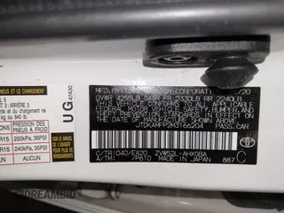 2021 Toyota Prius LE с VIN JTDKAMFP2M3166204, выставлен на аукционе IAAI как лот 42493581 с пробегом 45 094 миль миль и . История ставок и продаж доступна на DreamBid. Изображение 9.