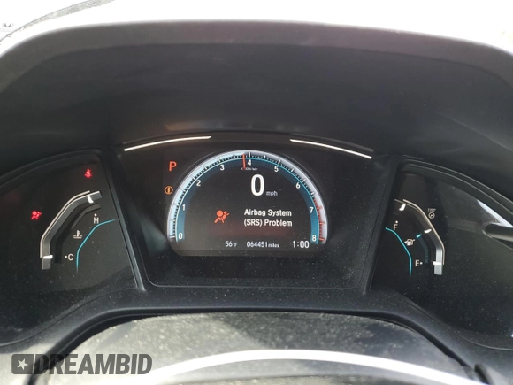2020 Honda Civic Sedan LX with VIN 2HGFC2F69LH586028, listed as a Copart auction lot 44815125 with 64,451 mi miles and Salvage Title. Bid and sale history available at carsss.com. Image 9.