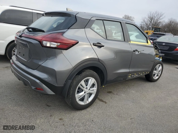 2023 Nissan Kicks S with VIN 3N1CP5BV1PL542917, listed as a Copart auction lot 46529945 with 23,011 mi miles and Salvage Title. Bid and sale history available at carsss.com. Image 3.
