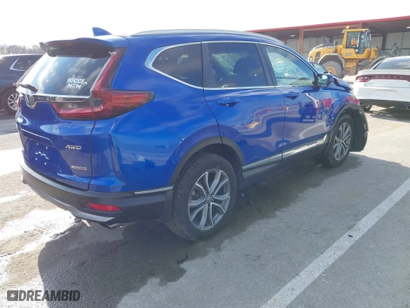 2021 Honda CR-V Touring with VIN 7FARW2H97ME014445, listed as a IAAI auction lot 41043476 with 75,879 mi miles. Bid and sale history available at carsss.com. Image 4.