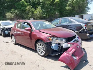 2012 Lexus CT 200h z VIN JTHKD5BH2C2060589, wystawiony jako IAAI lot #42556394 z przebiegiem 45 608 mil mil oraz . Historia ofert i sprzedaży dostępna na DreamBid. Obrazek 1.