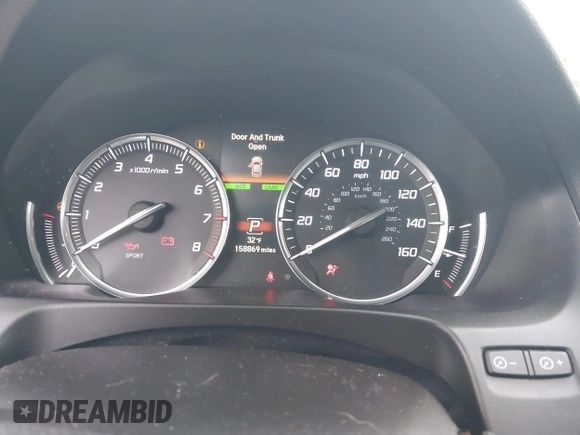2016 Acura TLX Advance with VIN 19UUB2F79GA010706, listed as a IAAI auction lot 41561543 with 158,869 mi miles and . Bid and sale history available at DreamBid. Image 7.