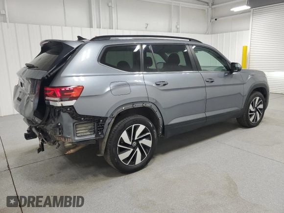 2024 Volkswagen Atlas SE с VIN 1V2HR2CA9RC539042, выставлен на аукционе Copart как лот 66303365 с пробегом 37 701 миль миль и Чистый • Clean title. История ставок и продаж доступна на DreamBid. Изображение 3.