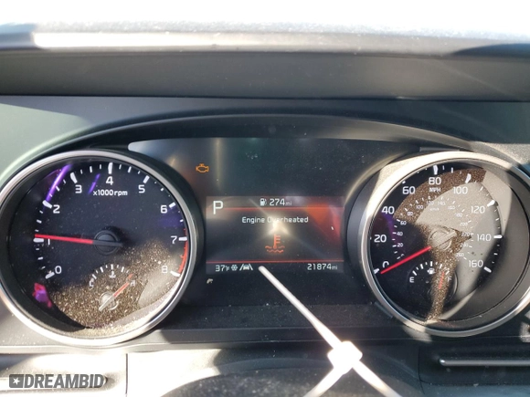 2022 Kia Carnival LX with VIN KNDNB4H33N6161517, listed as a Copart auction lot 83068544 with 21,874 mi miles and Salvage Title. Bid and sale history available at carsss.com. Image 9.
