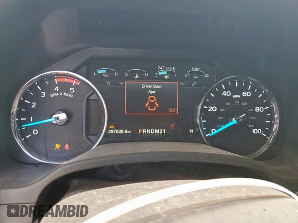2017 Ford F-250 Lariat with VIN 1FT7W2BT4HEE31276, listed as a Copart auction lot 58258985 with 287,839 mi miles and Salvage title. Bid and sale history available at DreamBid. Image 9.