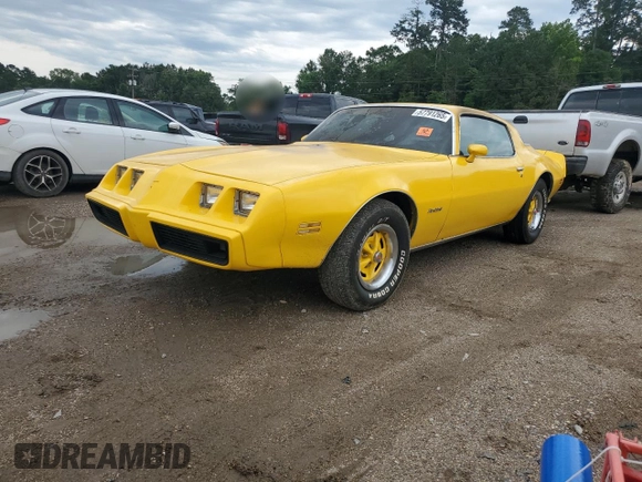 1981 Pontiac Firebird with VIN 1G2AT87S8BL140529, listed as a Copart auction lot 57791265 with Not provided miles and Salvage title. Bid and sale history available at DreamBid. Image 1.