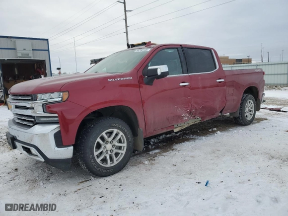 2019 Chevrolet Silverado 1500 LTZ with VIN 1GCUYGEL4KZ268621, listed as a Copart auction lot 88793135 with 65,674 mi miles and Salvage Title. Bid and sale history available at carsss.com. Image 1.