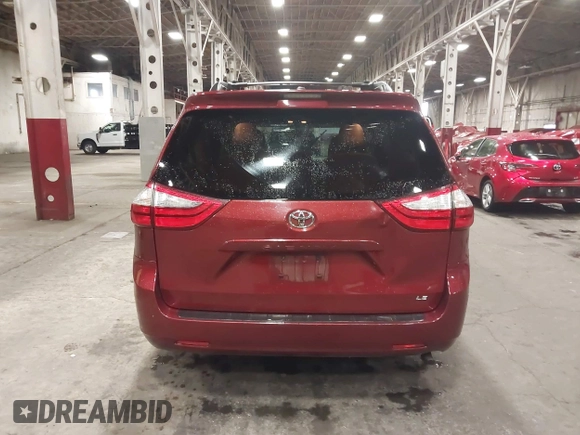 2015 Toyota Sienna LE AAS with VIN 5TDKK3DC2FS609296, listed as a IAAI auction lot 41842166 with 160,342 mi miles. Bid and sale history available at carsss.com. Image 16.