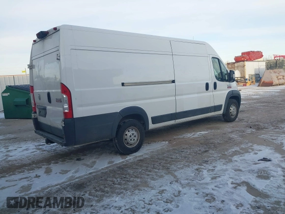 2018 Ram ProMaster Cargo with VIN 3C6URVJGXJE153615, listed as a IAAI auction lot 41309702 with 122,597 mi miles. Bid and sale history available at carsss.com. Image 4.