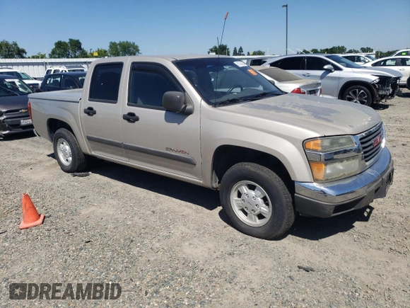 2004 GMC Canyon 1SB SLE Z85 with VIN 1GTCS136248158490, listed as a Copart auction lot 51764284 with 152,375 mi miles and Salvage Title. Bid and sale history available at carsss.com. Image 4.