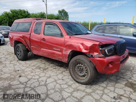 2009 Toyota Tacoma with VIN 5TEUU42N79Z650821, listed as a Copart auction lot 62543715 with 213,267 mi miles and Salvage title. Bid and sale history available at DreamBid. Image 4.
