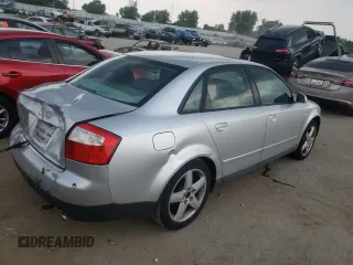 2002 Audi A4 1.8T with VIN WAULC68E52A234717, listed as a Copart auction lot 64574594 with 180,284 mi miles and Salvage Title. Bid and sale history available at carsss.com. Image 3.