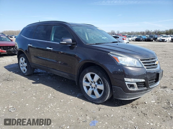 2017 Chevrolet Traverse LT with VIN 1GNKRGKD5HJ185795, listed as a Copart auction lot 50082545 with 96,981 mi miles and Salvage Title. Bid and sale history available at DreamBid. Image 4.