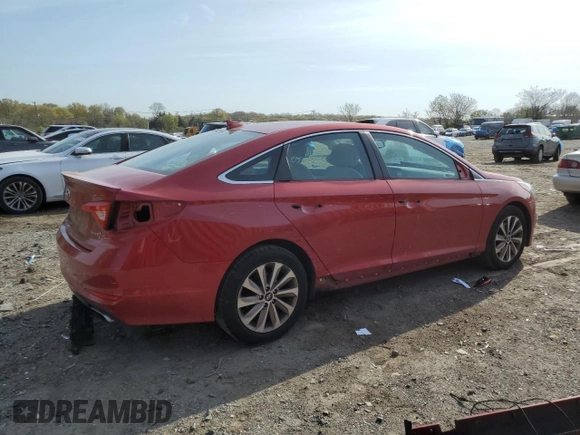 2017 Hyundai Sonata Sport with VIN 5NPE34AF2HH497204, listed as a Copart auction lot 53440325 with 122,653 mi miles and Salvage Title. Bid and sale history available at carsss.com. Image 3.