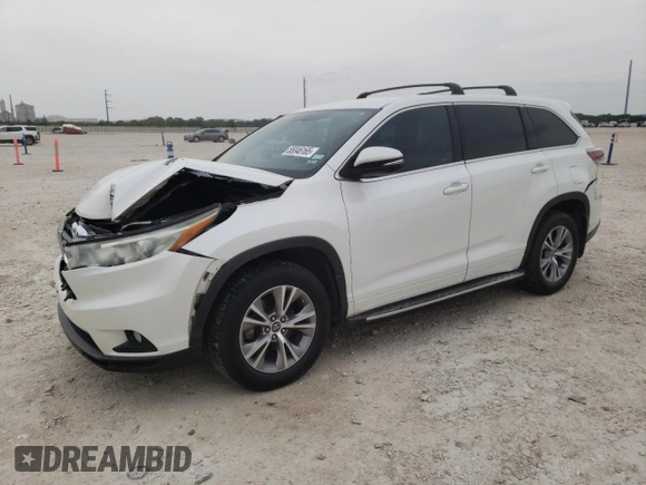 2016 Toyota Highlander LE Plus with VIN 5TDZKRFH1GS154193, listed as a Copart auction lot 55046165 with 102,314 mi miles and Salvage title. Bid and sale history available at DreamBid. Image 1.