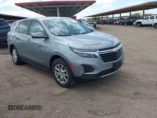 2024 Chevrolet Equinox LT with VIN 3GNAXUEG3RS199409, listed as a IAAI auction lot 42043712 with 25,448 mi miles and . Bid and sale history available at DreamBid. Image 1.