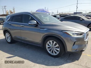 2019 Infiniti QX50 Essential with VIN 3PCAJ5M18KF127262, listed as a Copart auction lot 60551915 with 50,048 mi miles and Salvage title. Bid and sale history available at DreamBid. Image 4.