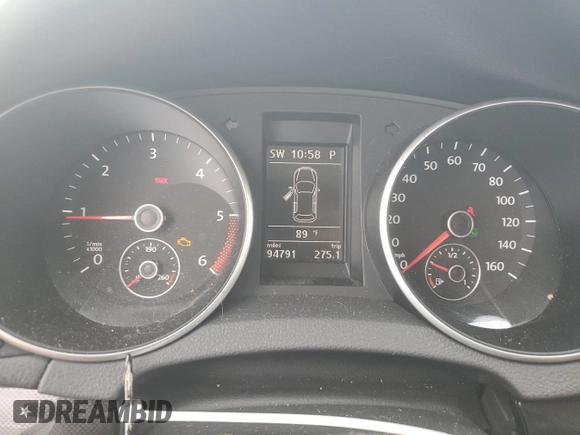 2012 Volkswagen Jetta TDI w/Sunroof & Nav with VIN 3VWPL7AJ1CM641355, listed as a Copart auction lot 62521145 with 94,791 mi miles and Salvage title. Bid and sale history available at DreamBid. Image 9.