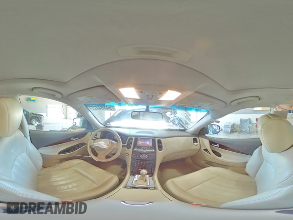 2012 Infiniti EX Journey with VIN JN1AJ0HRXCM453448, listed as a Copart auction lot 54864725 with 128,195 mi miles and Salvage title. Bid and sale history available at DreamBid. Image 15.