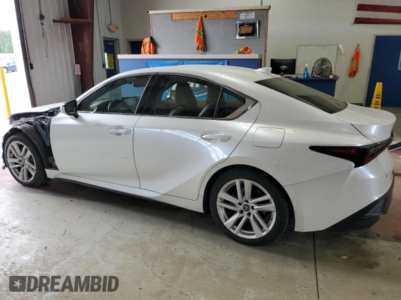 2021 Lexus IS with VIN JTHC81F23M5044893, listed as a Copart auction lot 60648004 with 9,210 mi miles and Non Repairable. Bid and sale history available at carsss.com. Image 2.