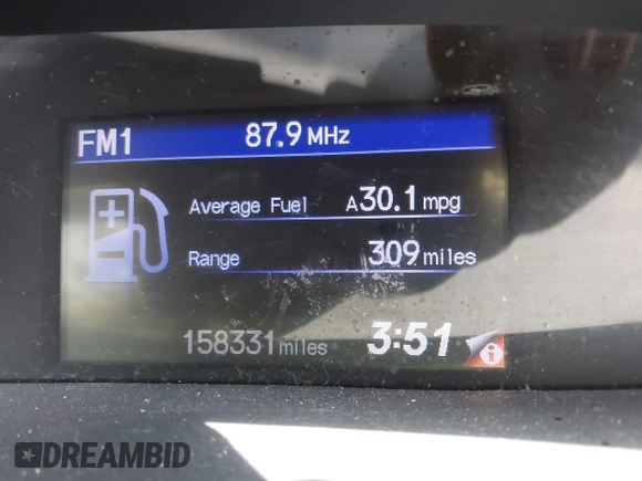 2012 Honda Civic Cpe LX with VIN 2HGFG3B5XCH564353, listed as a IAAI auction lot 42109955 with 158,331 mi miles. Bid and sale history available at carsss.com. Image 7.