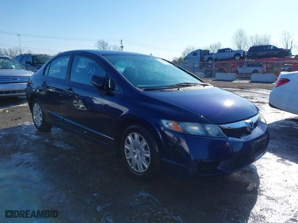 2010 Honda Civic Sdn DX-VP with VIN 19XFA1F35AE036161, listed as a IAAI auction lot 41840760 with 126,692 mi miles. Bid and sale history available at carsss.com. Image 1.