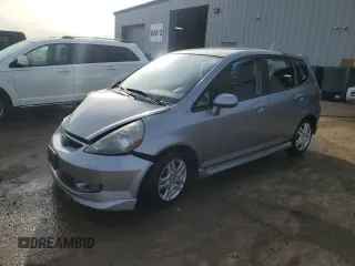 2007 Honda Fit Sport with VIN JHMGD38637S012380, listed as a Copart auction lot 48579455 with 149,907 mi miles and Salvage Title. Bid and sale history available at carsss.com. Image 1.