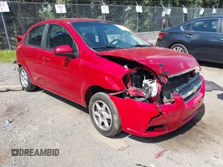 2010 Chevrolet Aveo 1LT with VIN KL1TD5DE2AB066437, listed as a IAAI auction lot 42100026 with 155,333 mi miles and . Bid and sale history available at DreamBid. Image 1.