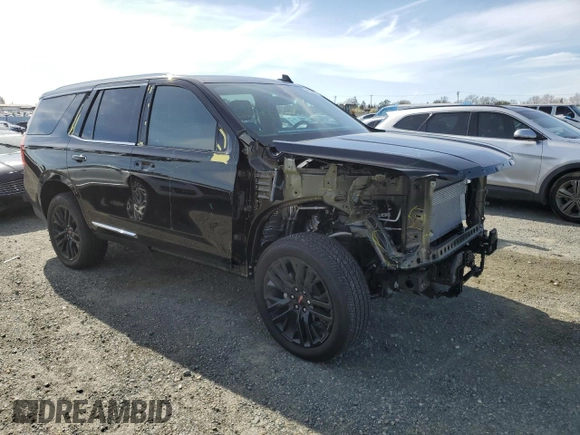 2024 GMC Yukon SLT with VIN 1GKS2BKD8RR272274, listed as a Copart auction lot 44566235 with 9,889 mi miles and Salvage Title. Bid and sale history available at carsss.com. Image 4.
