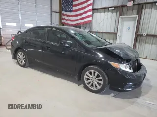 2012 Honda Civic EX-L with VIN 19XFB2F93CE004657, listed as a Copart auction lot 53540115 with 199,443 mi miles and Salvage Title. Bid and sale history available at DreamBid. Image 4.