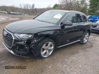 2022 Audi Q5 S line Premium Plus with VIN WA1EAAFY6N2034701, listed as a IAAI auction lot 41952830 with 26,077 mi miles and . Bid and sale history available at DreamBid. Image 17.