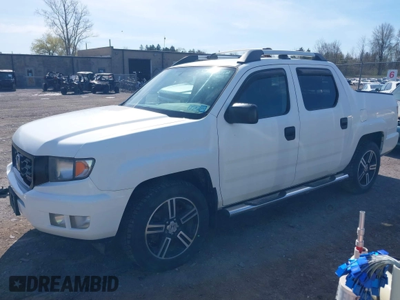 2013 Honda Ridgeline Sport with VIN 5FPYK1F7XDB012713, listed as a IAAI auction lot 42136997 with 158,631 mi miles. Bid and sale history available at carsss.com. Image 2.