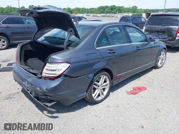 2013 Mercedes-Benz C 300 Sport with VIN WDDGF8AB3DR247015, listed as a IAAI auction lot 42292350 with 118,370 mi miles and . Bid and sale history available at DreamBid. Image 4.