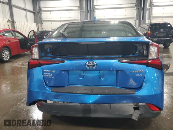 2022 Toyota Prius LE with VIN JTDL9MFU6N3040464, listed as a Copart auction lot 53653025 with 65,004 mi miles and Salvage title. Bid and sale history available at DreamBid. Image 6.