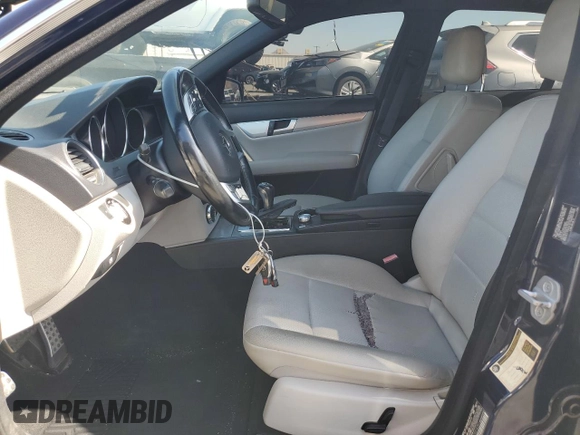 2012 Mercedes-Benz C 250 Sport with VIN WDDGF4HB6CR214751, listed as a Copart auction lot 61271155 with 133,097 mi miles and Clean title. Bid and sale history available at DreamBid. Image 7.