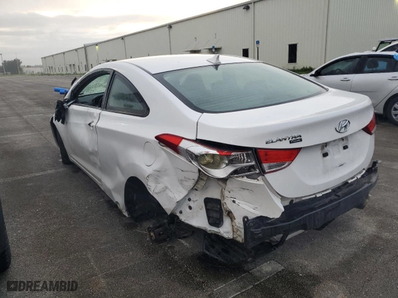 2013 Hyundai Elantra Coupe GS PZEV with VIN KMHDH6AE7DU010722, listed as a Copart auction lot 74783224 with 0 mi miles and Salvage Title. Bid and sale history available at carsss.com. Image 2.