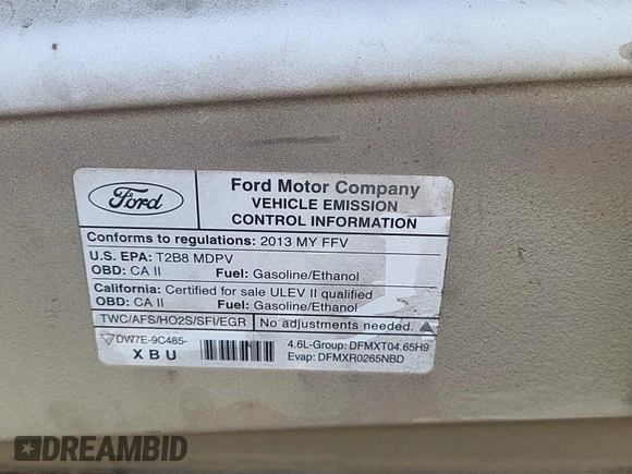 2013 Ford Econoline Cargo Commercial z VIN 1FTNE1EW1DDA61995, wystawiony jako IAAI lot #42516622 z przebiegiem 182 503 mil mil oraz . Historia ofert i sprzedaży dostępna na DreamBid. Obrazek 18.