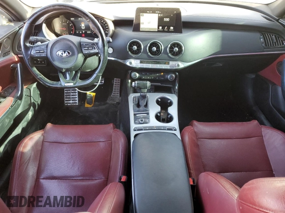 2020 Kia Stinger GT1 with VIN KNAE45LC6L6080870, listed as a Copart auction lot 48713105 with 80,995 mi miles and Salvage Title. Bid and sale history available at DreamBid. Image 8.
